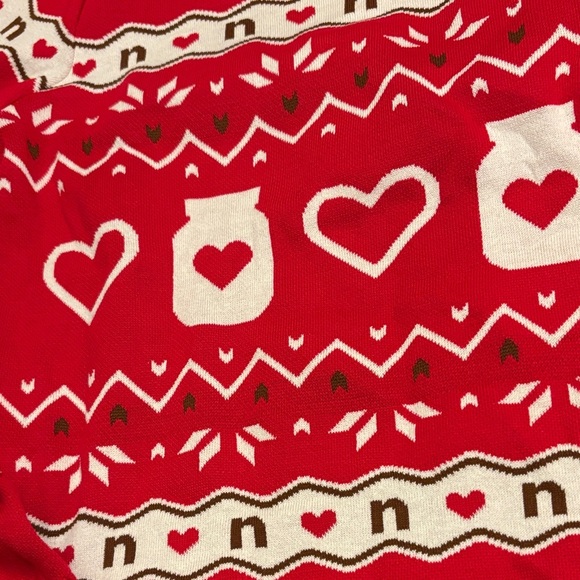 Limited Edition Vintage Nutella Holiday Red Crewneck Sweater for Men XL - Picture 8 of 8